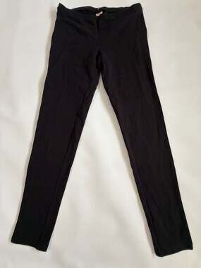 June & Daisy Leggings Womens S Black Cotton Blend Stretch Basic Casual